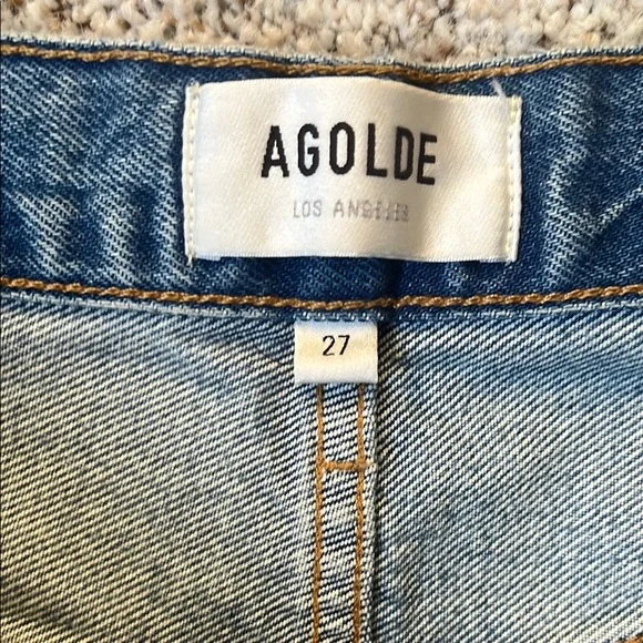 Agolde 90’s Crop Mid Rise Straight Jeans - Picture 3 of 6